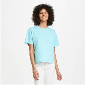 NWT Short Sleeve Boxy T-Shirt - Universal Thread- turquois XS